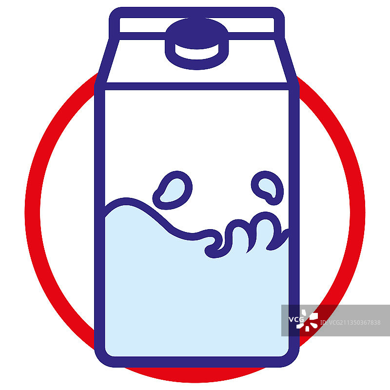 含乳糖符号的物质象形图图片素材