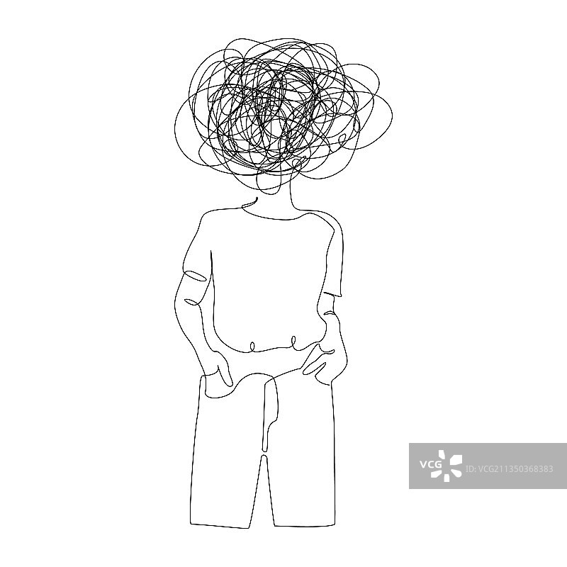 一笔画女人图片素材