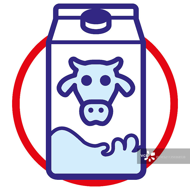 含乳糖符号的物质象形图图片素材