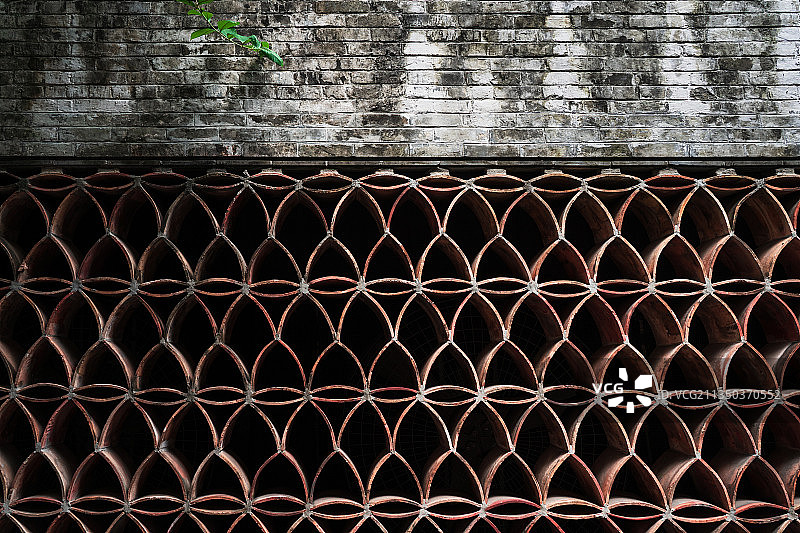 青砖瓦墙 •岭南新天地图片素材