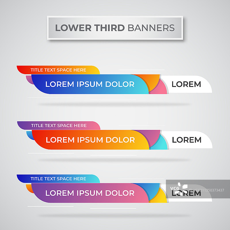 电视直播视频下三分之一的banner图片素材