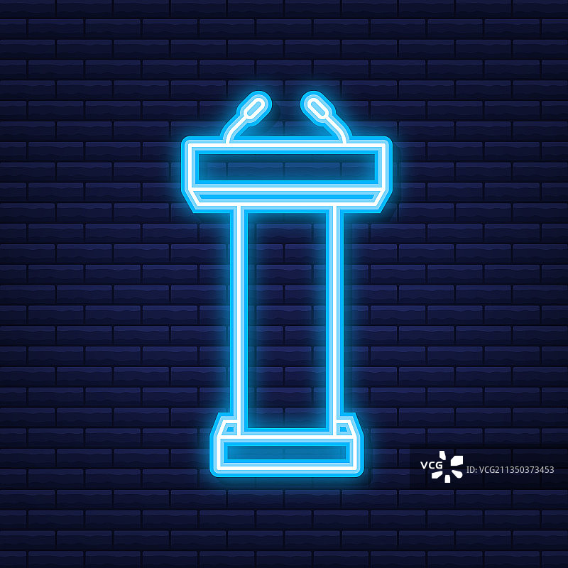 带麦克风的讲台图片素材