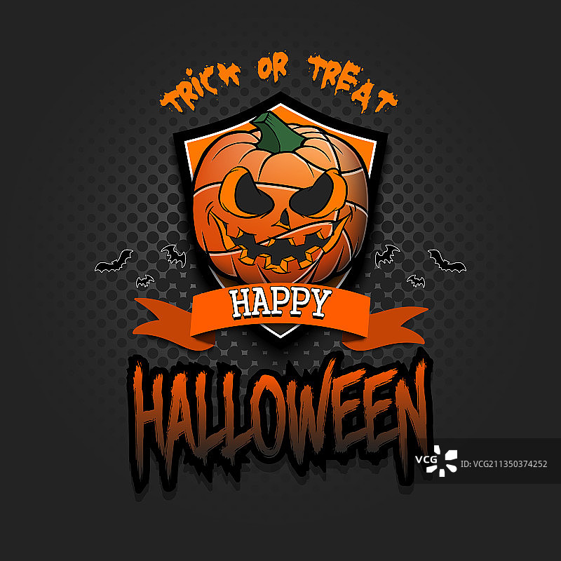 篮球南瓜万圣节标志图片素材