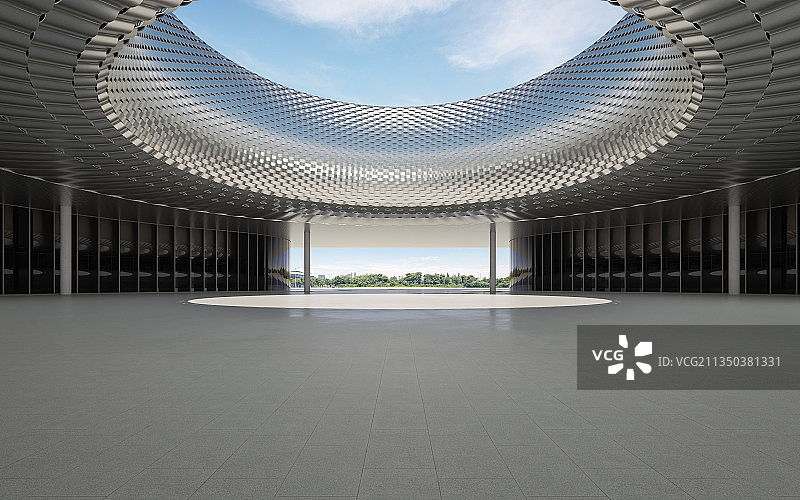 现代_极简_建筑空间_露天广场图片素材