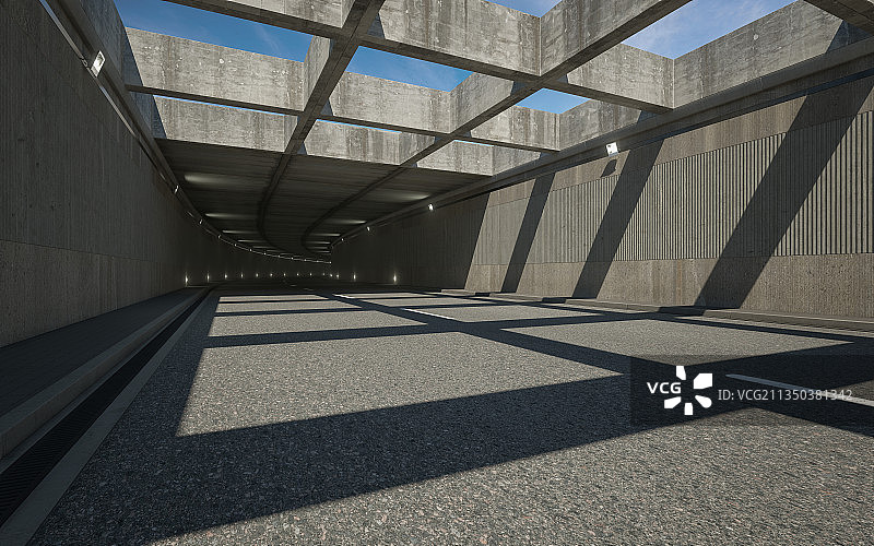 沥青_公路_隧道_入口图片素材