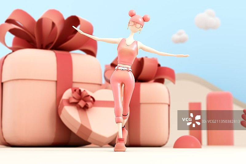 3D渲染的交通旅游概念图图片素材