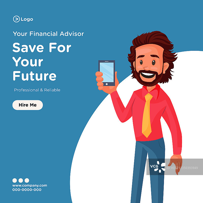 金融顾问banner设计图片素材