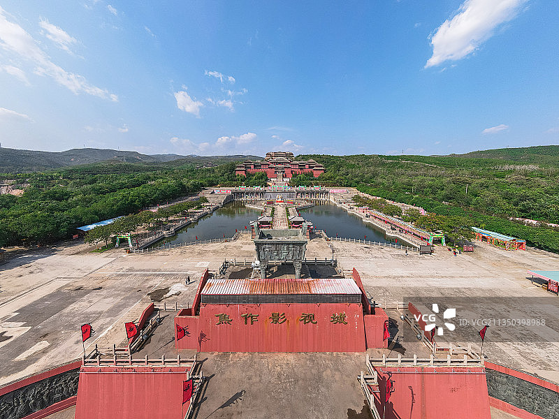 河南省焦作市影视城古代建筑图片素材