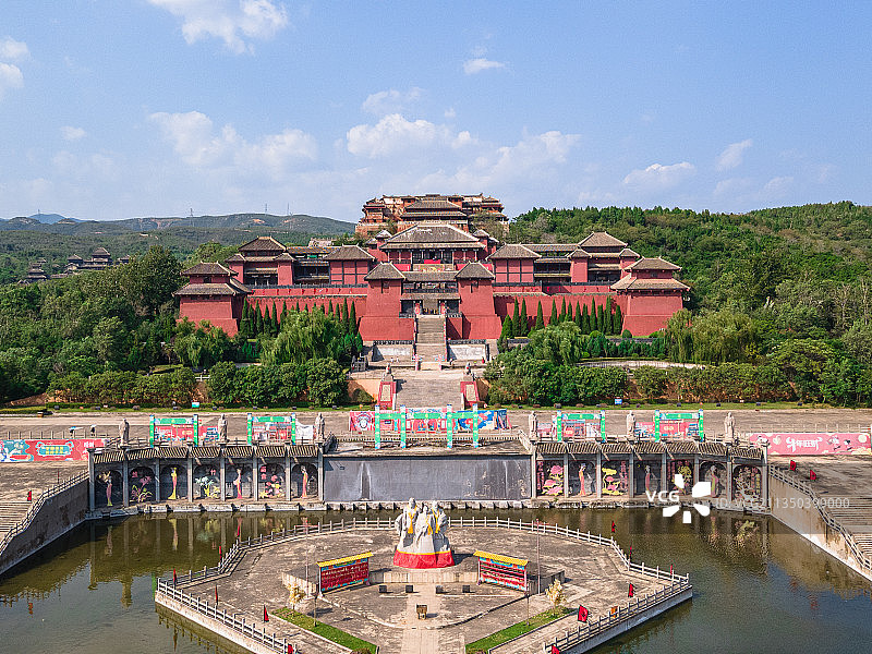 河南省焦作市影视城古代建筑图片素材