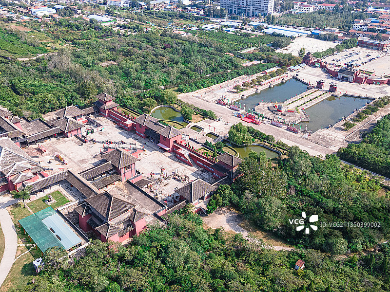 河南省焦作市影视城古代建筑图片素材