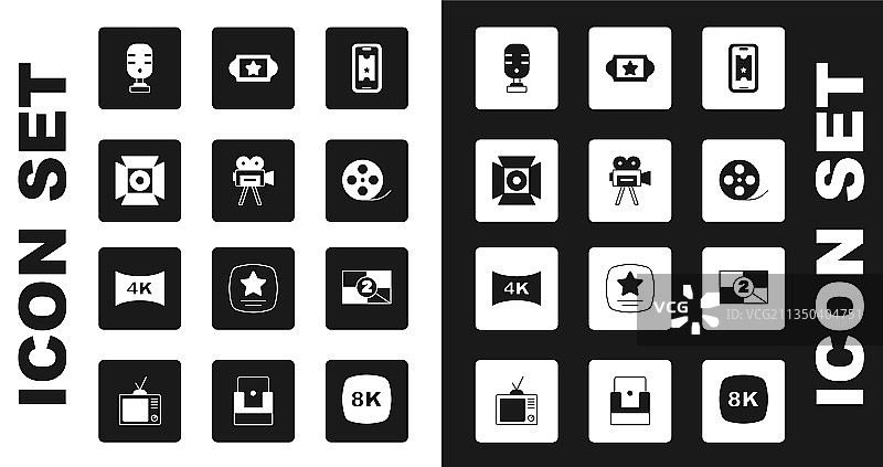 在线购买电影票、复古相机电影图片素材