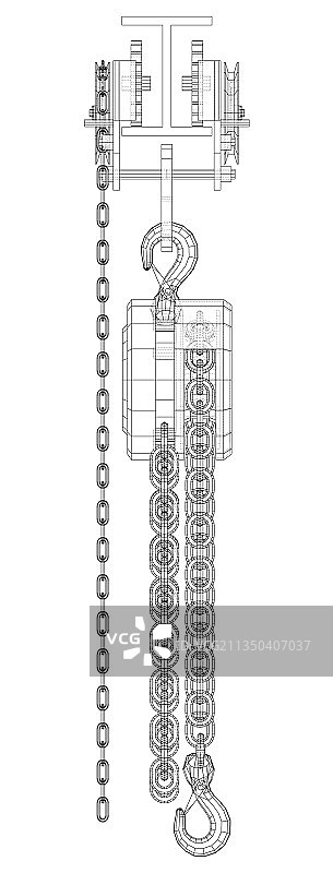梁上的起重机图片素材