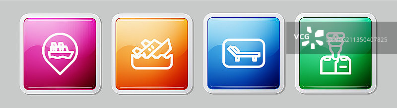 线路定位：油轮沉没等元素图片素材