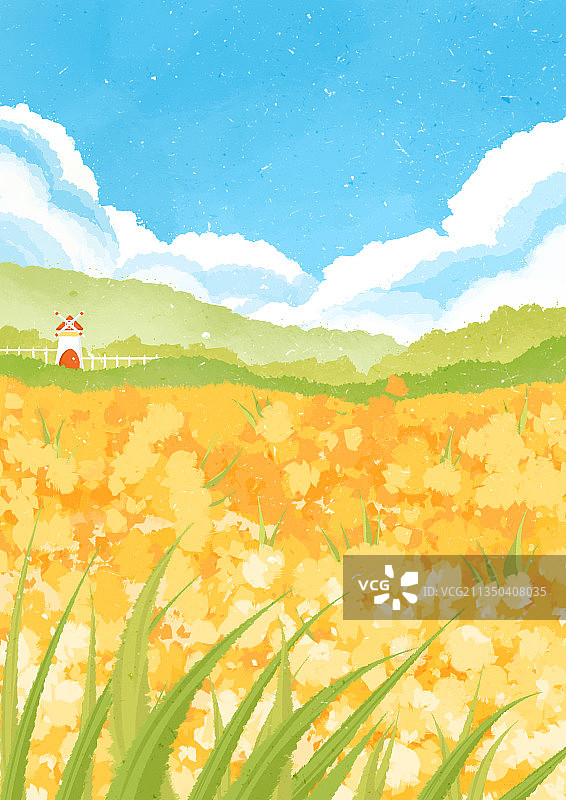 十二月份风景插画图片素材