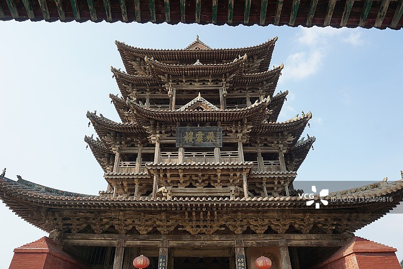 山西运城万荣东岳庙飞云楼图片素材