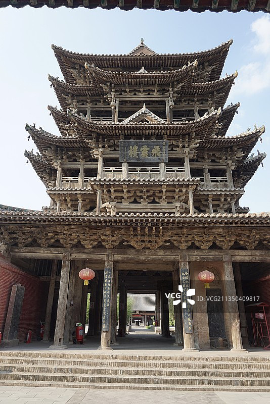 山西运城万荣东岳庙飞云楼图片素材