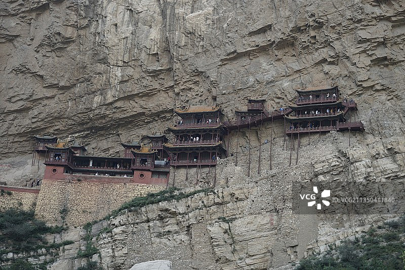 山西大同恒山悬空寺图片素材