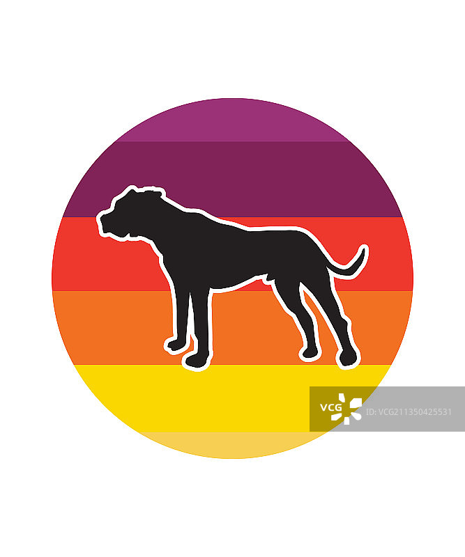 复古日落拳击设计模板图片素材