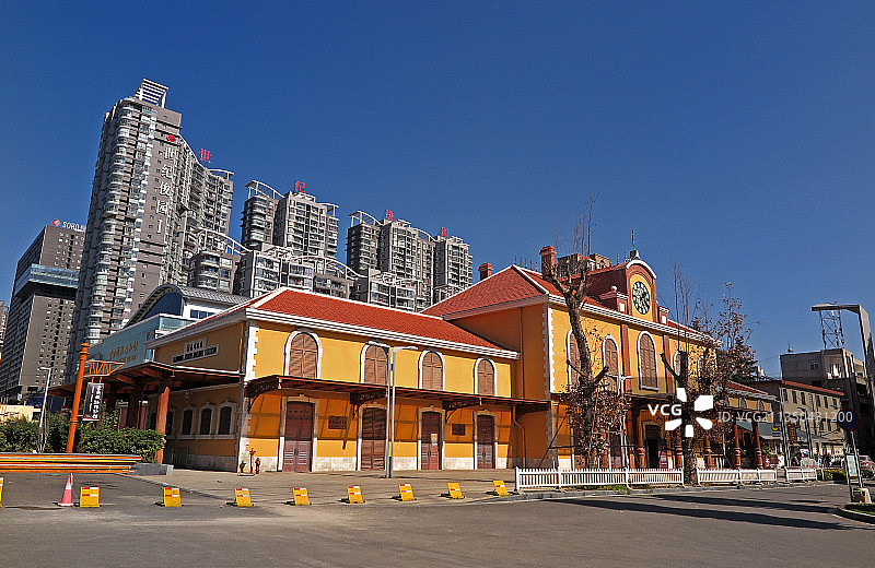 昆明云南铁路博物馆-窄轨机车车辆馆图片素材