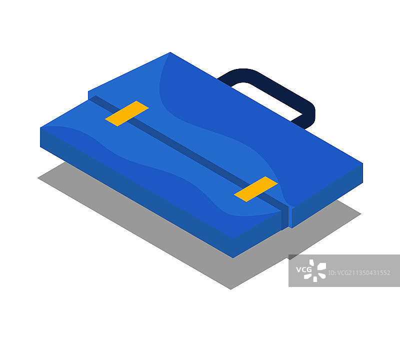 带提手和扣环的商务包图片素材