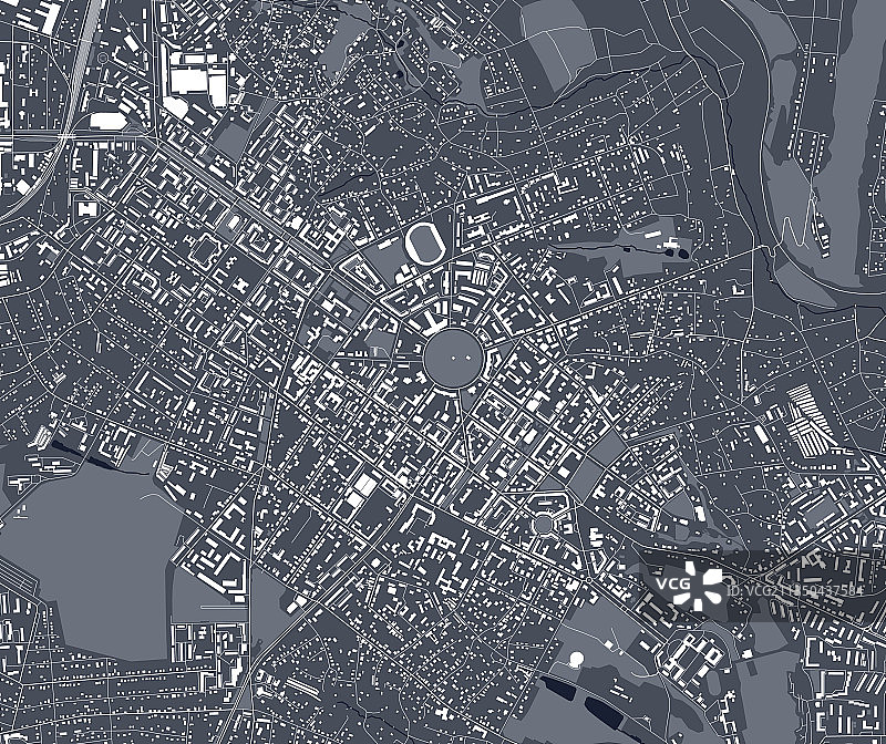 乌克兰波尔塔瓦市地图图片素材