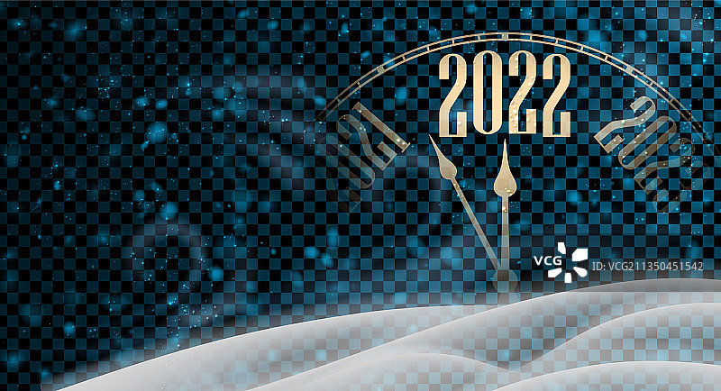 指向2022年的时钟指针图片素材