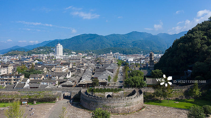 浙江临海市台州府城江南长城图片素材