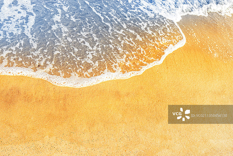 海滩的高角度视图图片素材