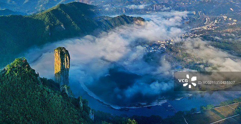 仙都鼎湖峰图片素材