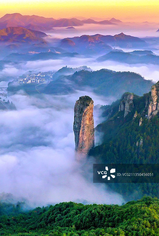 仙都的早晨图片素材