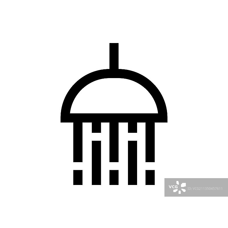 网页淋浴标志轮廓图标图片素材