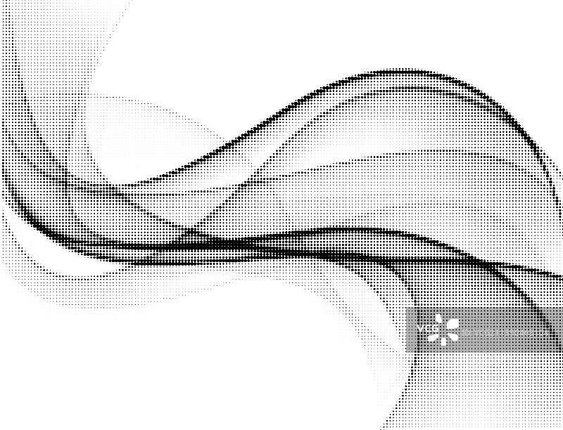 半色调曲线点状烟雾线条图片素材