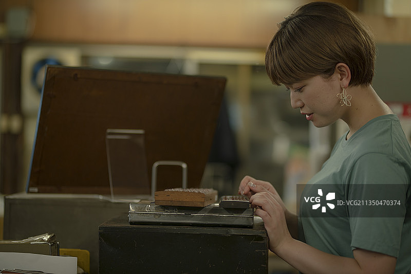 复古风格小镇街景图片素材