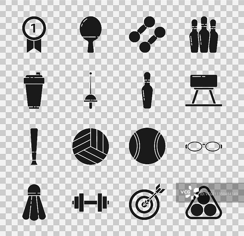 摆放在三角框中的台球图片素材