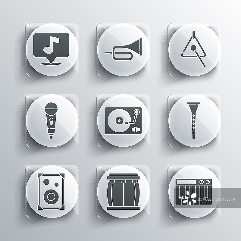 鼓音乐合成器单簧管黑胶图片素材