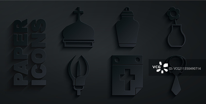 日历、花瓶中的死亡之花、百合花素材图片素材