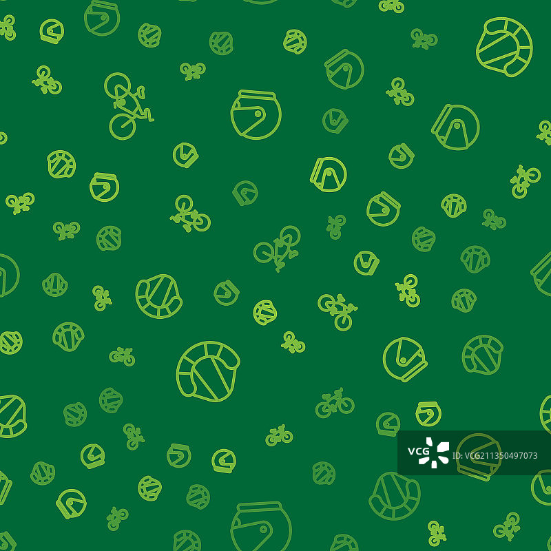 自行车降落伞头盔无缝图标合集图片素材