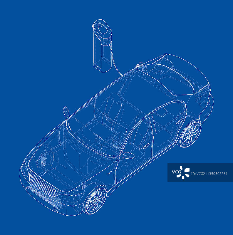 电动汽车充电站图片素材