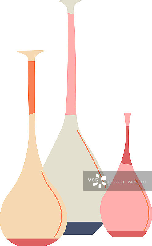 时尚的细颈花瓶，适合家居装饰图片素材