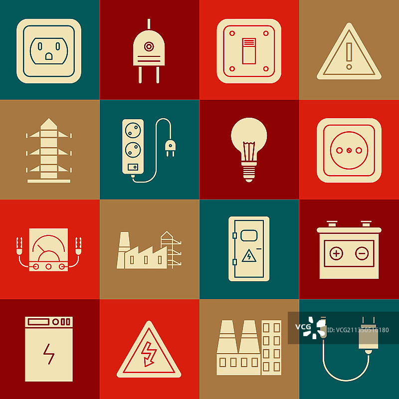 充电器、汽车电池、电源插座灯图片素材