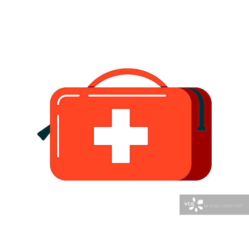 白色背景上的急救箱图标图片素材