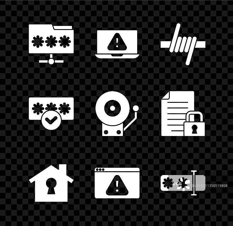 带密码的文件夹笔记本电脑叹号素材图片素材