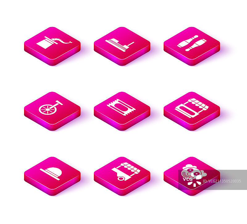 小丑帽快餐车独轮车合集图片素材