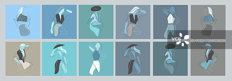 女性概念设计模板图片素材