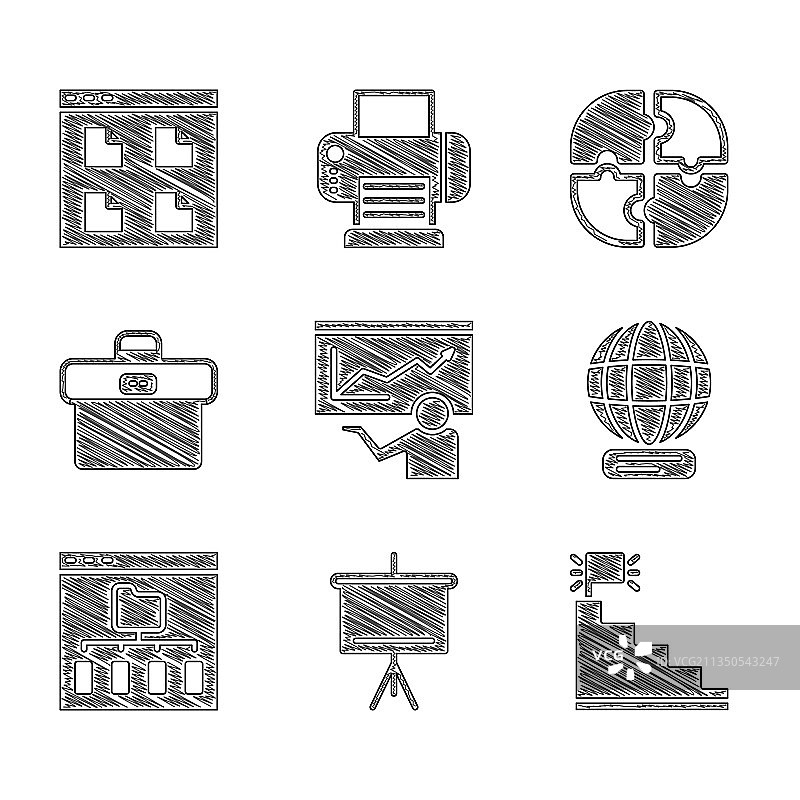 培训演示黑板楼梯图片素材