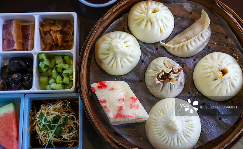 扬州早茶，拍摄于扬州冶春茶舍图片素材