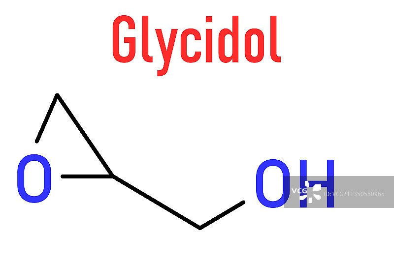 缩水甘油分子骨架式图片素材