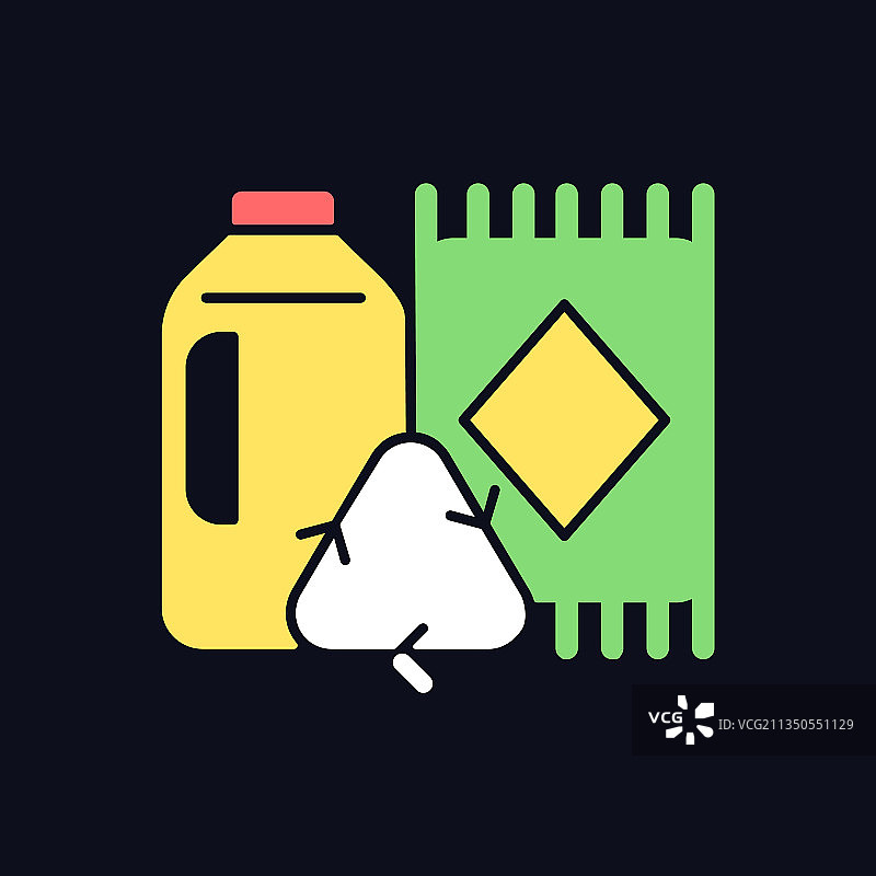 再生材料地毯RGB颜色图标图片素材