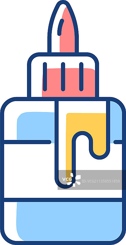 胶水瓶RGB颜色图标图片素材