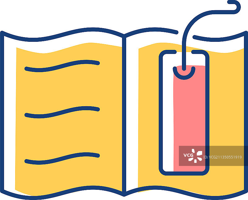 RGB颜色书签图标图片素材